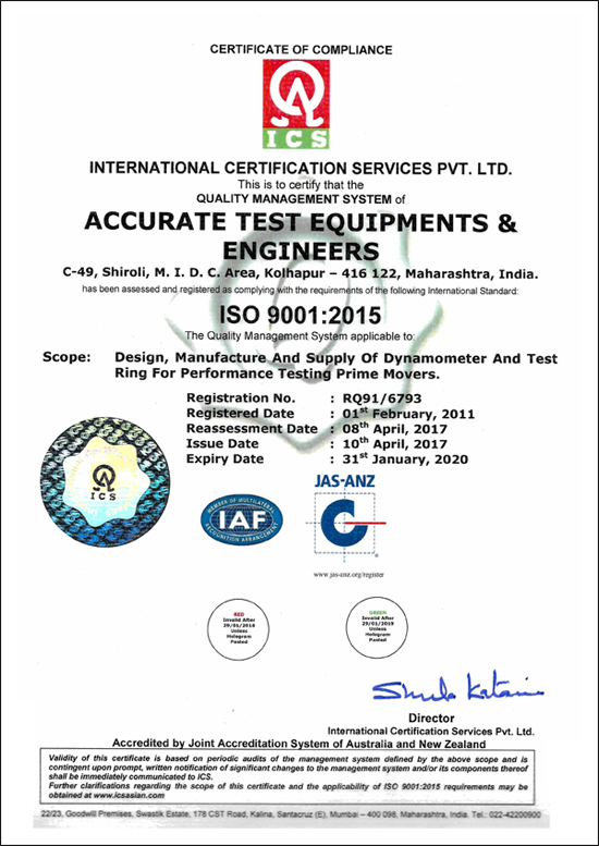 ISO-Certificate